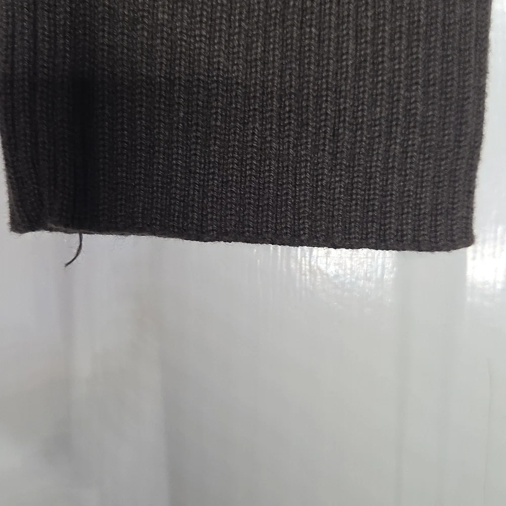 Essentials Charcoal/ Chocolate Ribbed Leggings Size M - Picture 11 of 12